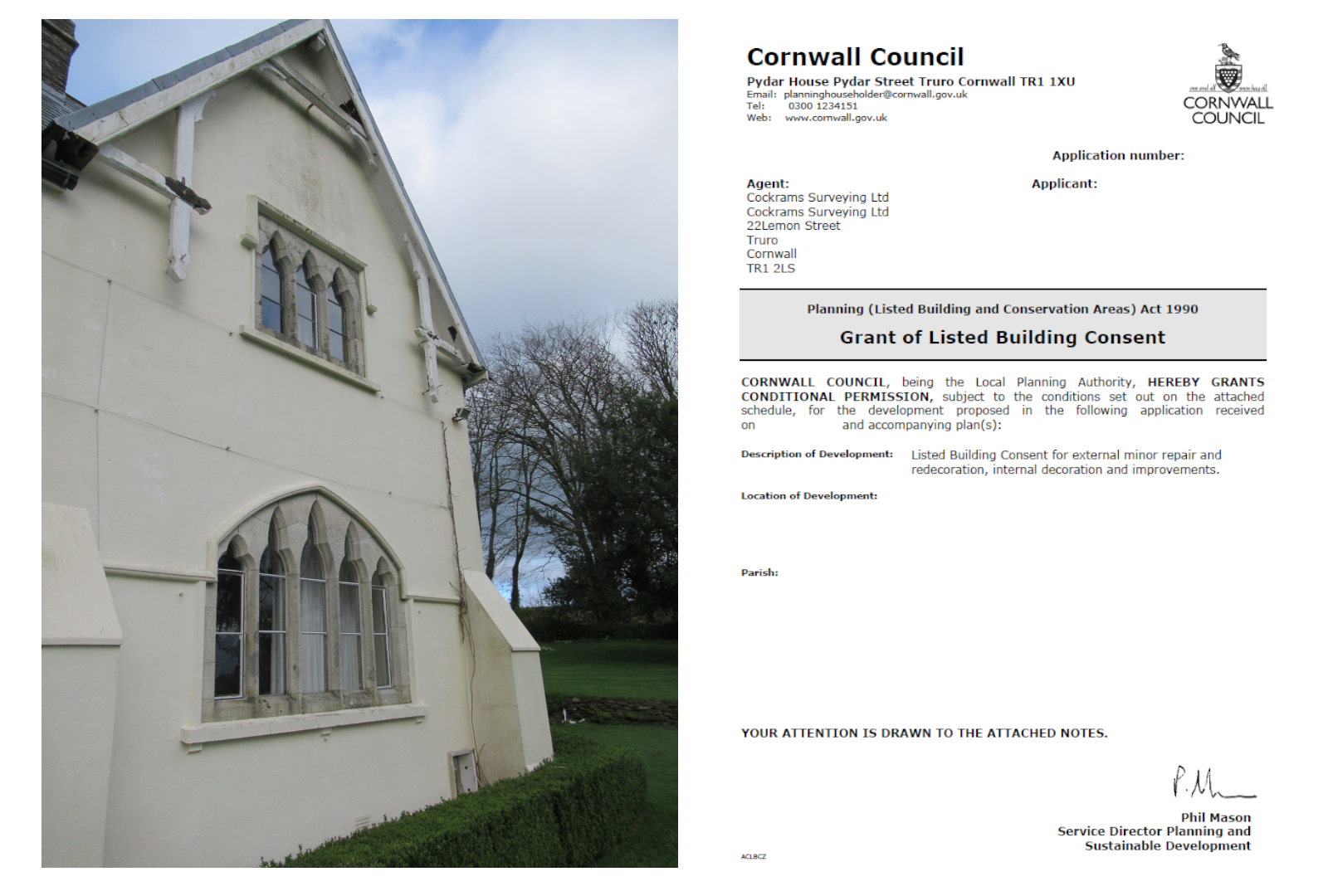 Listed Building Consent Cornwall